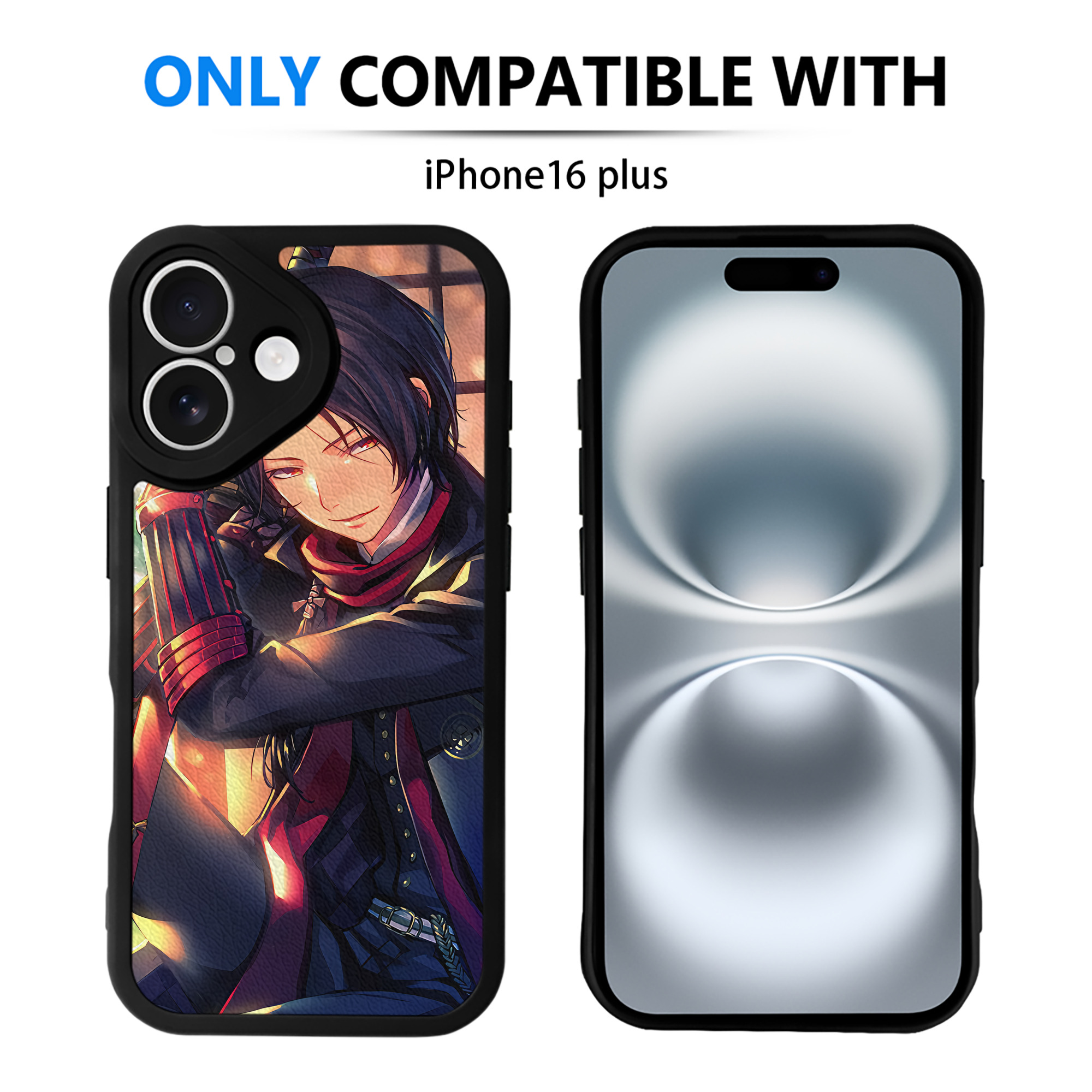 （画像用） 刀剣乱舞 Touken Ranbu 【iPhone 16シリーズ対応】シリコンスマホケース（レザー調） 材質：シリコン